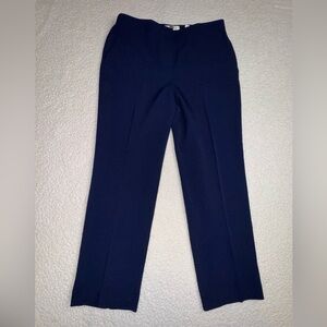Kasper Dark Blue Straight Leg Women's Pants